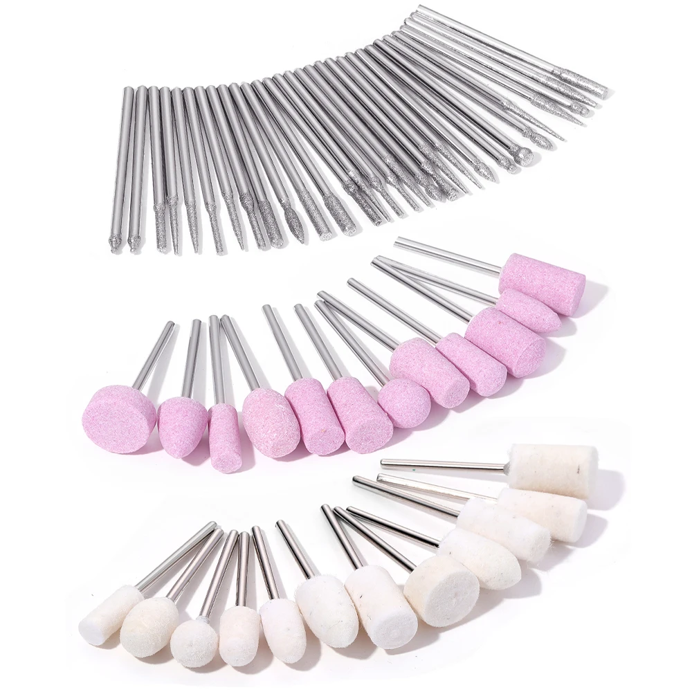Professional Nail Art Drill Bits Replace Sandpaper Head Set Gel Tips Grinding Polishing Tool Pedicure Machines Accessories