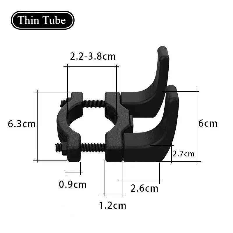 Gancho de ponta dupla para bicicleta elétrica, motocicleta, saco de compras frontal, acessórios de modificação de equitação