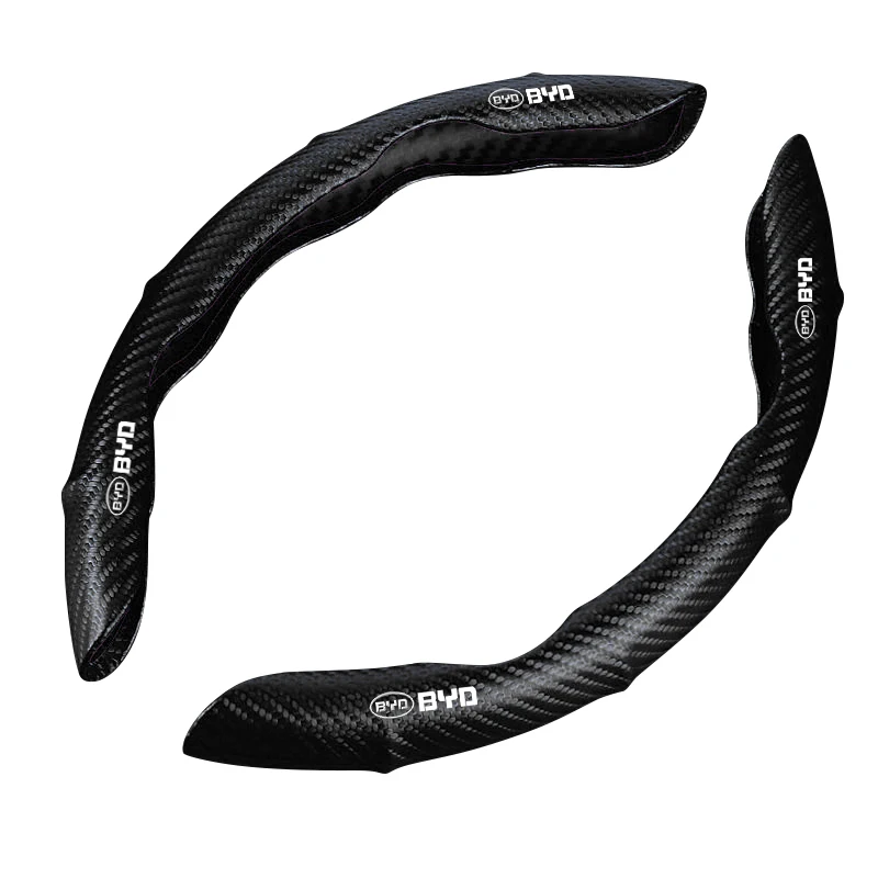 

Universal Car carbon fiber anti slip segmented steering wheel protective cover For BYD F3 F0 M6 G3 G5 Car Decoration Accessories