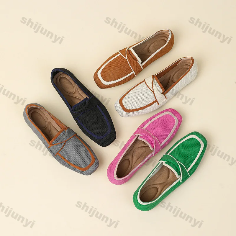 

Women's Slip on Loafers 2026 Spring Autumn Fashion Comfortable Versatile Flats Breathable Lightweight Soft Sole Casual Shoes