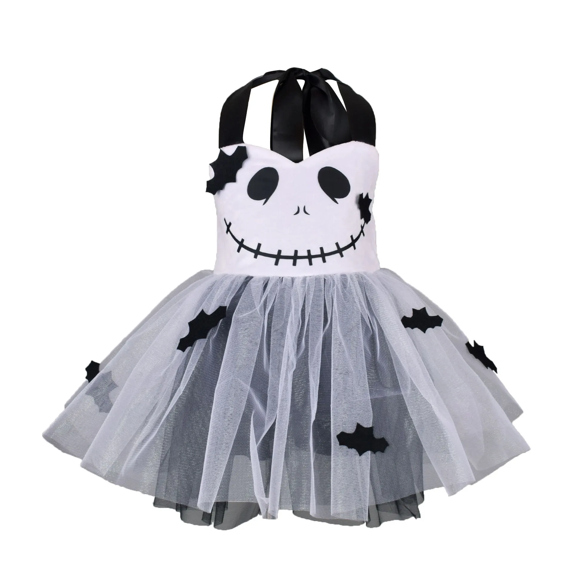 Halloween Jack Cosplay Tutu kostiumy dla dzieci dzieci Cartoon Horror zabójca ubrania Halloween Tutu sukienki zestaw dla dziewczynek