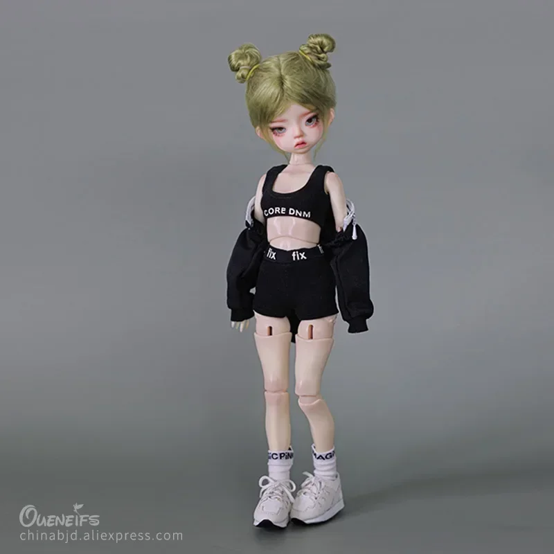 Amber BJD pop 1/6 nieuw ontwerp gesneden lichaamsstijl mode sportstijl hars speelgoed gezamenlijke make-up pop