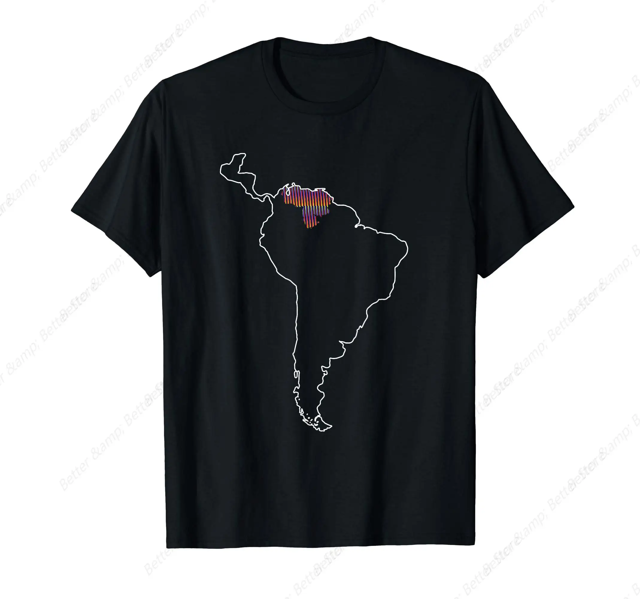 Where is Venezuela Map Chromatic Art Gift T-Shirt