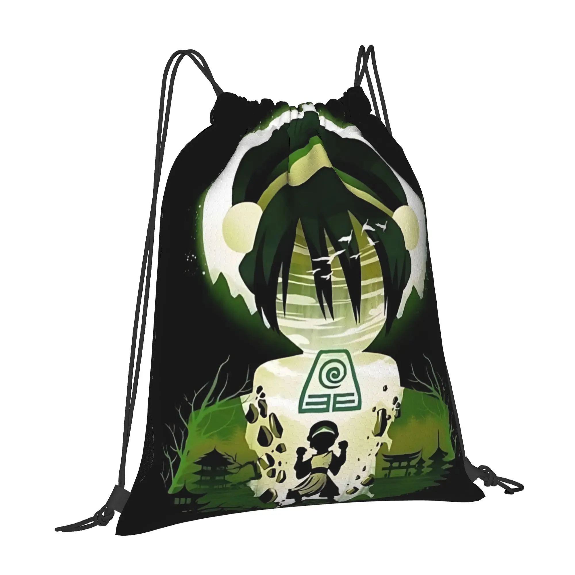 1 pc Toph’s Ability Avatar The Last Airbender Drawstring Bags Gym Storage Backpack School Shoe Bag