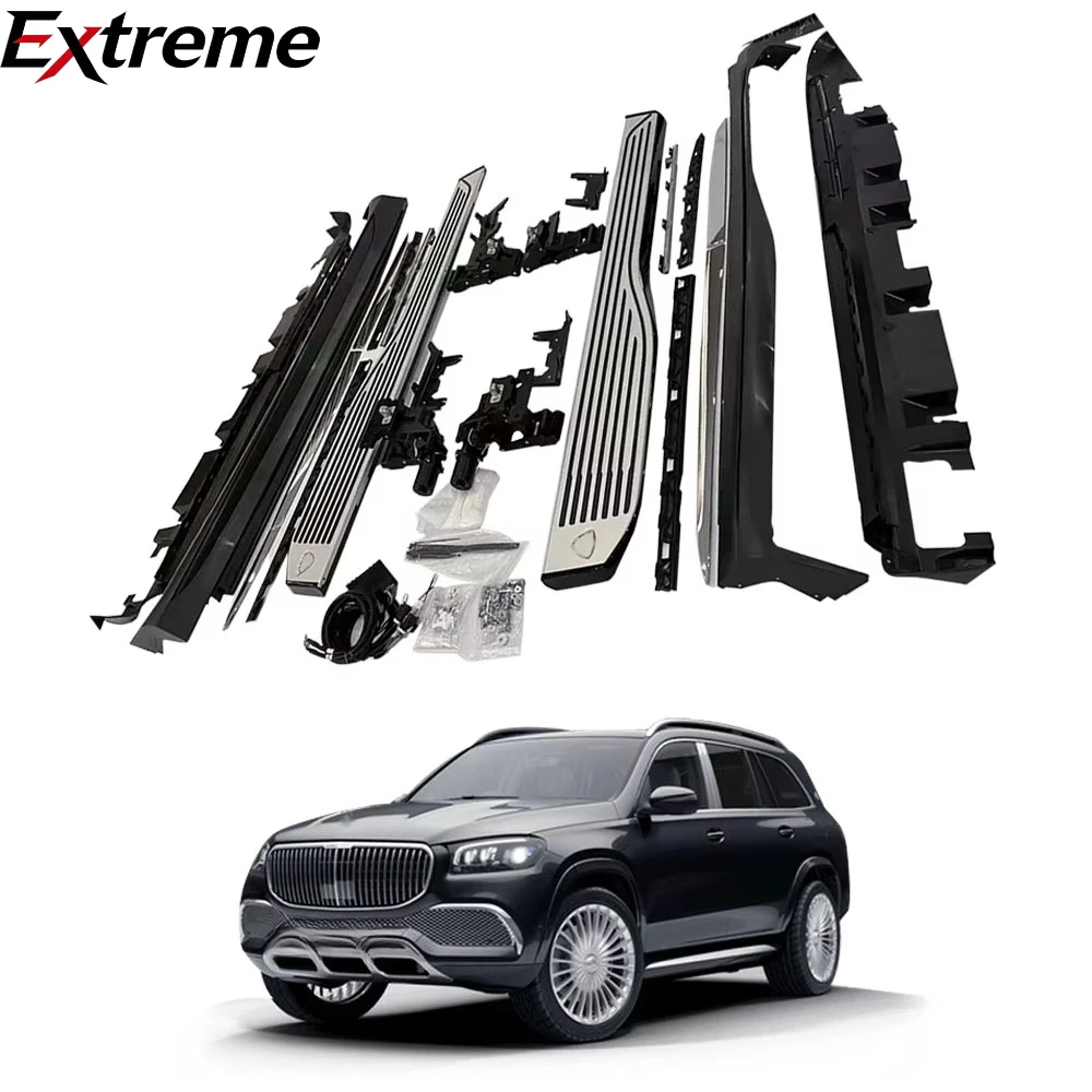 WJ Super Price LED Lights Car Padel SideSteps Electric Retractable Running Boards for  Maybach