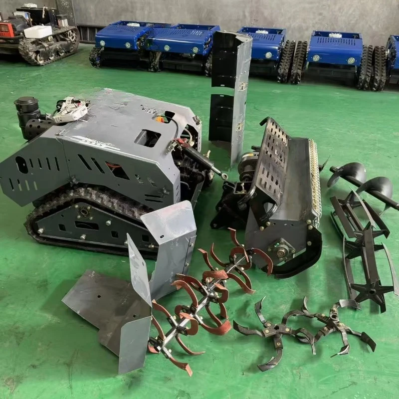 Remote Control RC Weeding Machine With Rotary Tiller Cultivator Function for Versatile Agricultural Use
