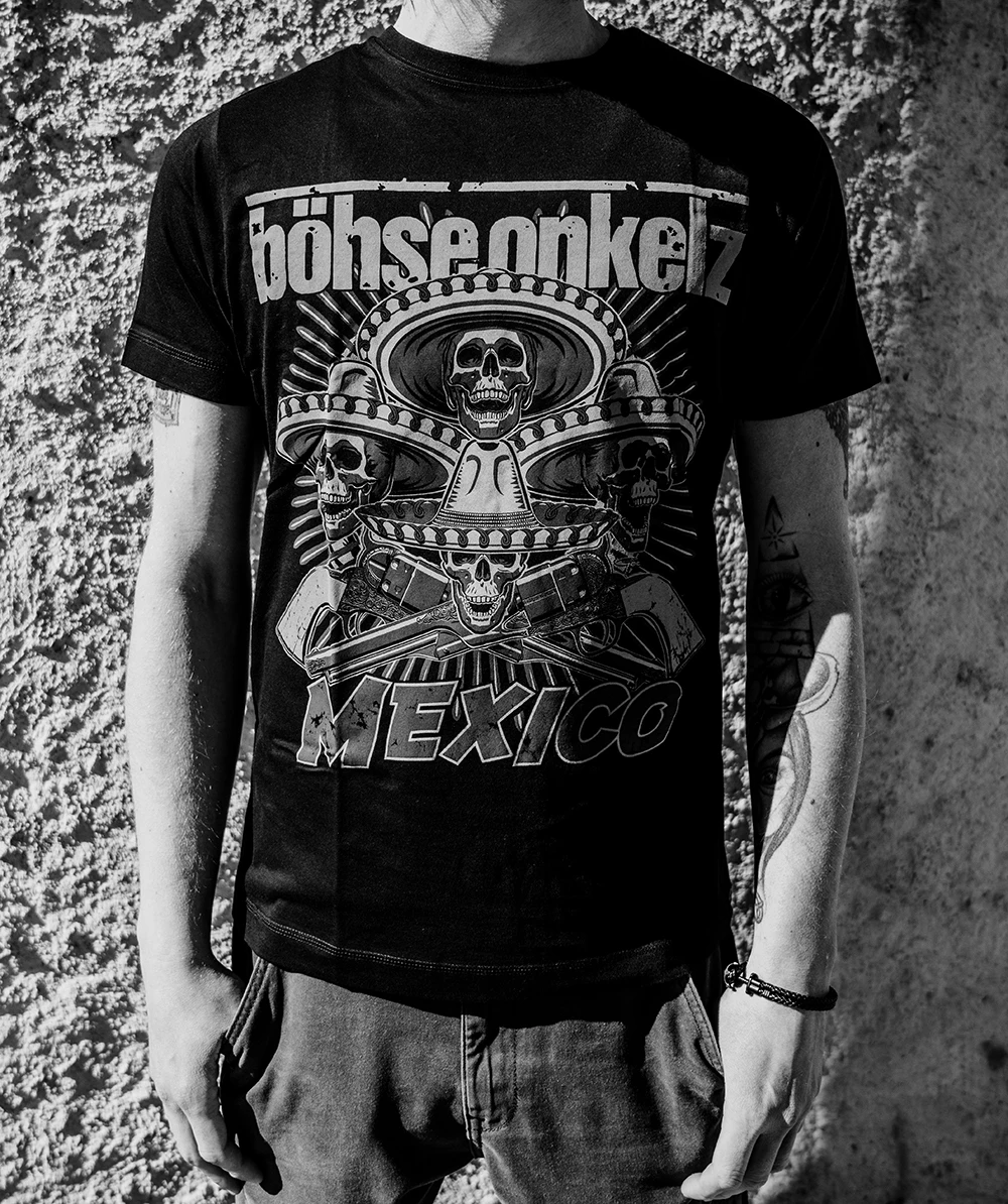 Bozhse Onkelz Mexico High Street الأكثر مبيعًا ملابس نسائية كاجوال قطنية كلاسيكية كبيرة الحجم وأكمام قصيرة Y2k Street Top #2