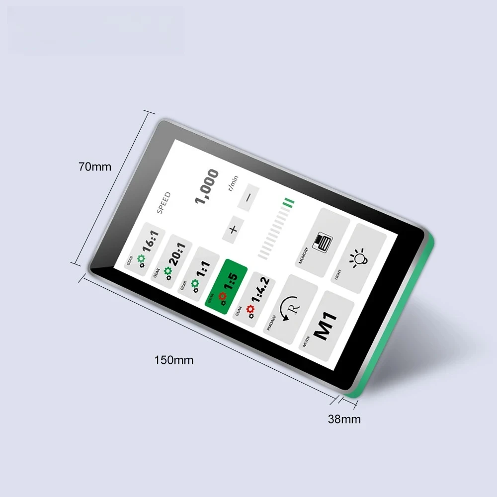 SYJH Dental Brushless Micromotor Full Touch Color Screen E-Type Grinding Polishing Electric Motor Dental Lab Equipment Tools