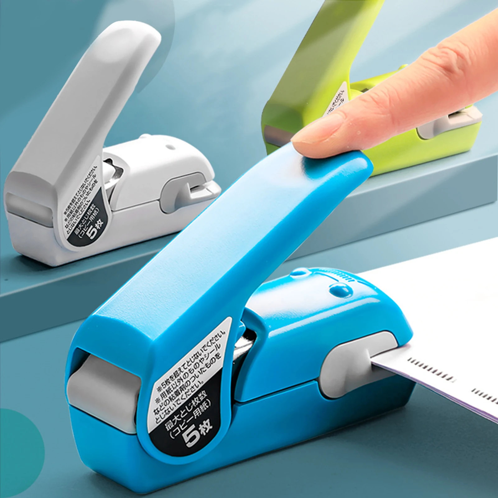 Stapleless Stapler Book Paper Stapling Stapler Safe Portable No Staples Stapler Paper Binding School Office Stationery Supplies