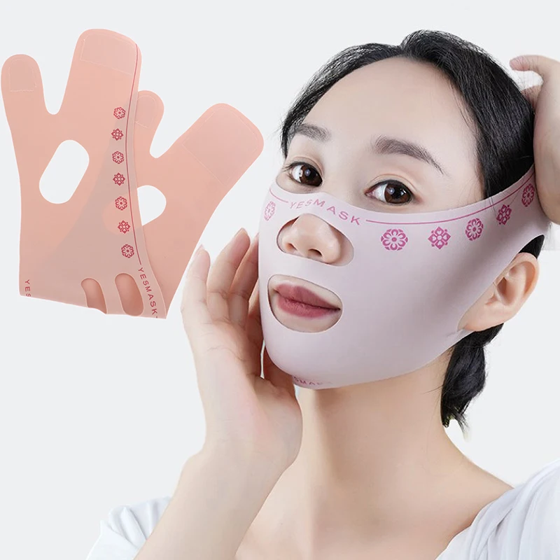 Face Slimming Bandage Belt Chin Up V Line Cheek Neck Shaper Strap Lift Mask Sculpting Face Mask Belt Sleep Beauty Massage