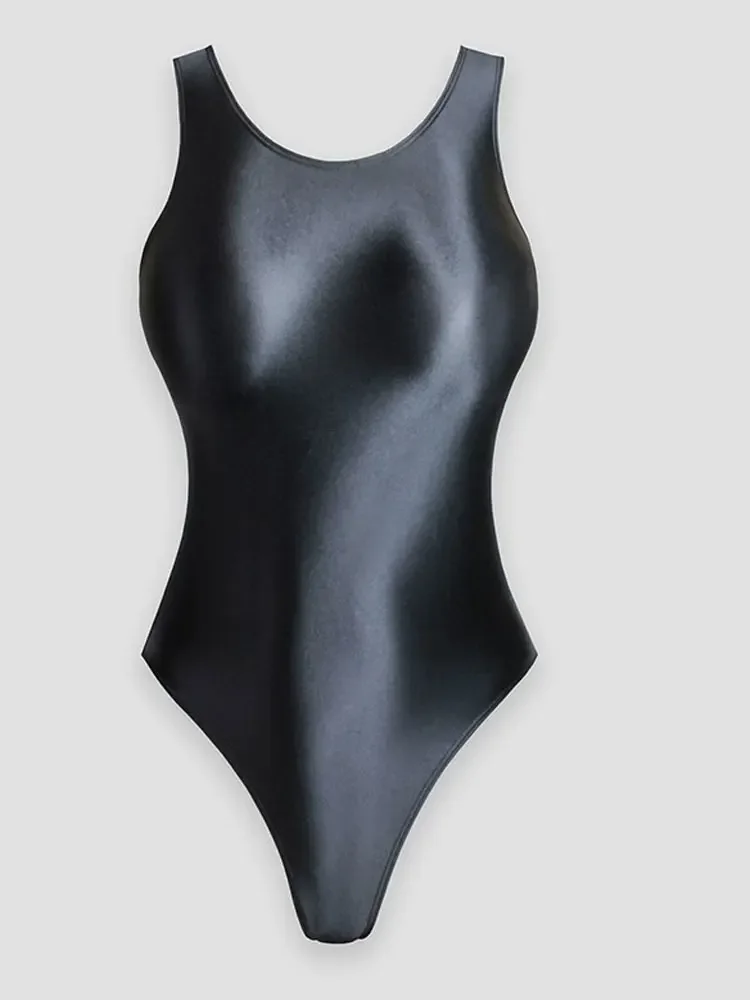 

Сексуальная корректирующая одежда, женские топы-боди, атласные блестящие колготки без рукавов с открытой спиной, высокоэластичные топы для спортзала, модная женская одежда, новинка