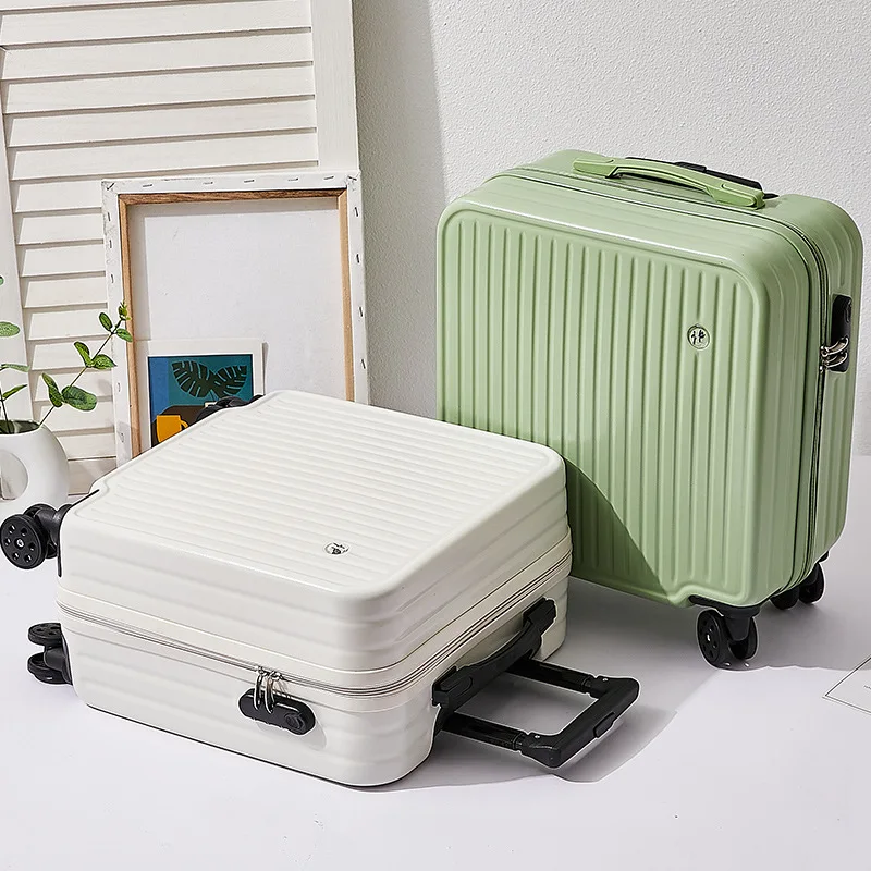 lightweight-unisex-18-inch-luggage-suitcase-travel-zipper-password-box-leather-bag-carry-on-suitcase-with-aluminum-alloy-handle