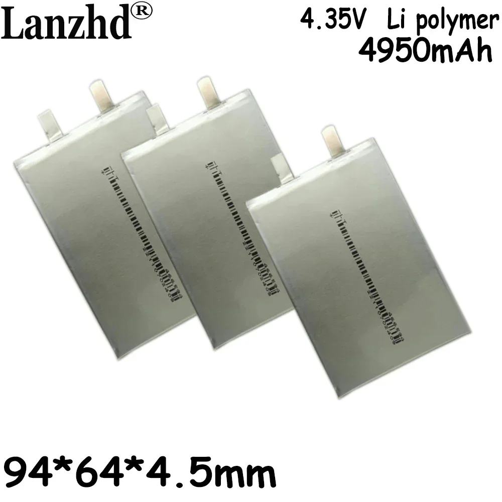 4.35V high voltage polymer lithium battery 456494 4950mAh Suitable for mobile phone built-in quick charge mobile power supply