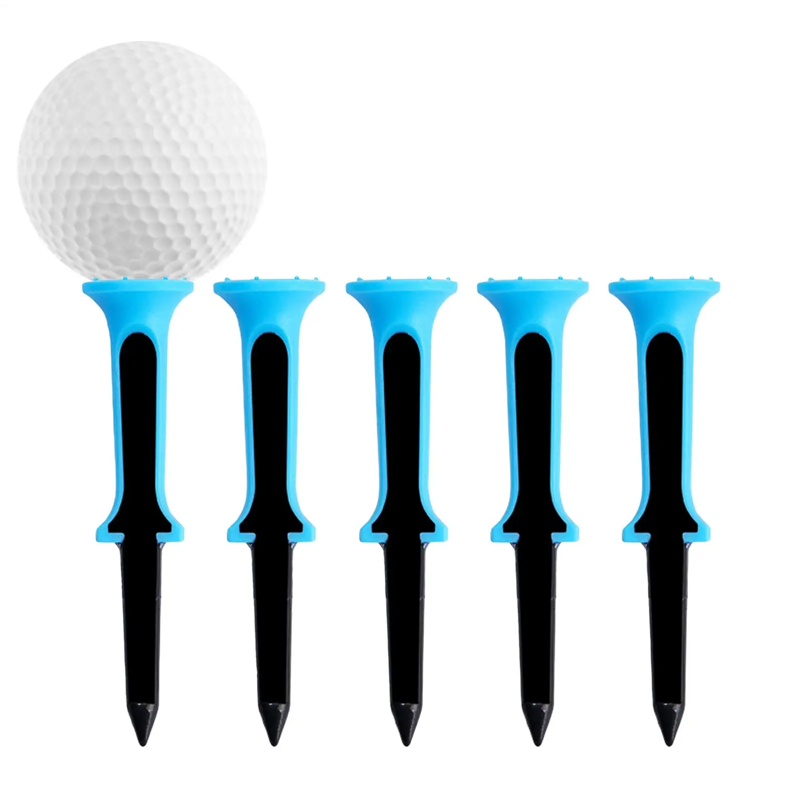 

Tee Golf Soft Head Portable Training Tools 80mm Golf Simulator Tees For Outdoor For Backyard Course Driving Range Home Gym