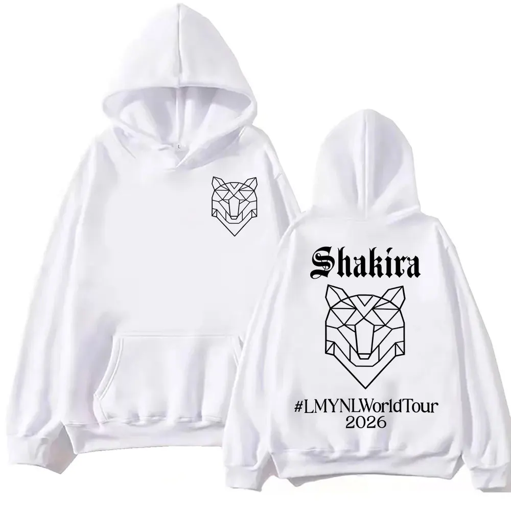Singer Shakira World Tour 2026 Hoodie High Street Fashion Trend Long Sleeve Sweatshirts Men Women Casual Loose Fleece Pullovers 13