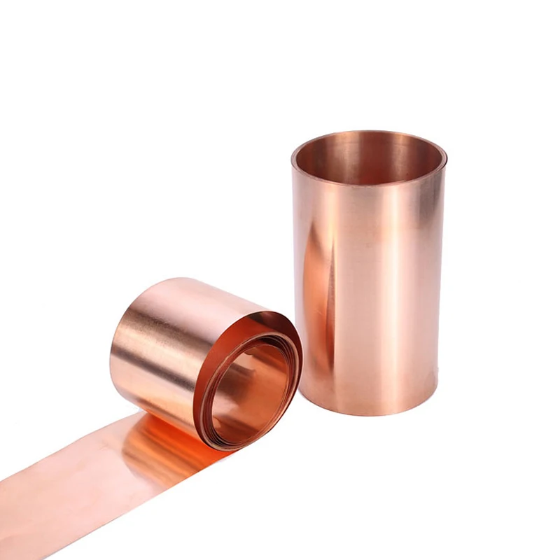 Picture 6: 1 Meter Pure Copper Strip Coppers Sheet Metal Sheet Purple Coppers Foil Thickness: 0.07/0.08/0.09/0.1/0.15mm Width: 5~100mm