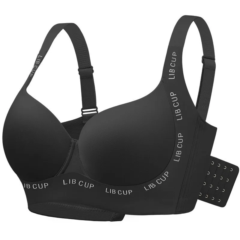 

Женский бесшовный бюстгальтер больших размеров для женщин, минимайзер большого бюста, тонкий сексуальный пуш-ап, антипровисающий бюстгальтер с боковой грудью