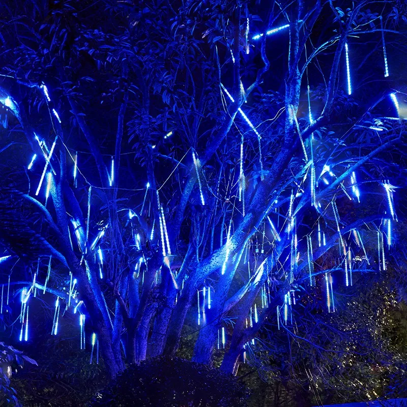 أضواء دش النيزك الشمسية، أضواء الزينة للساحات، الحدائق، الحفلات، زينة المسار، عيد الميلاد، زينة الهالوين #2