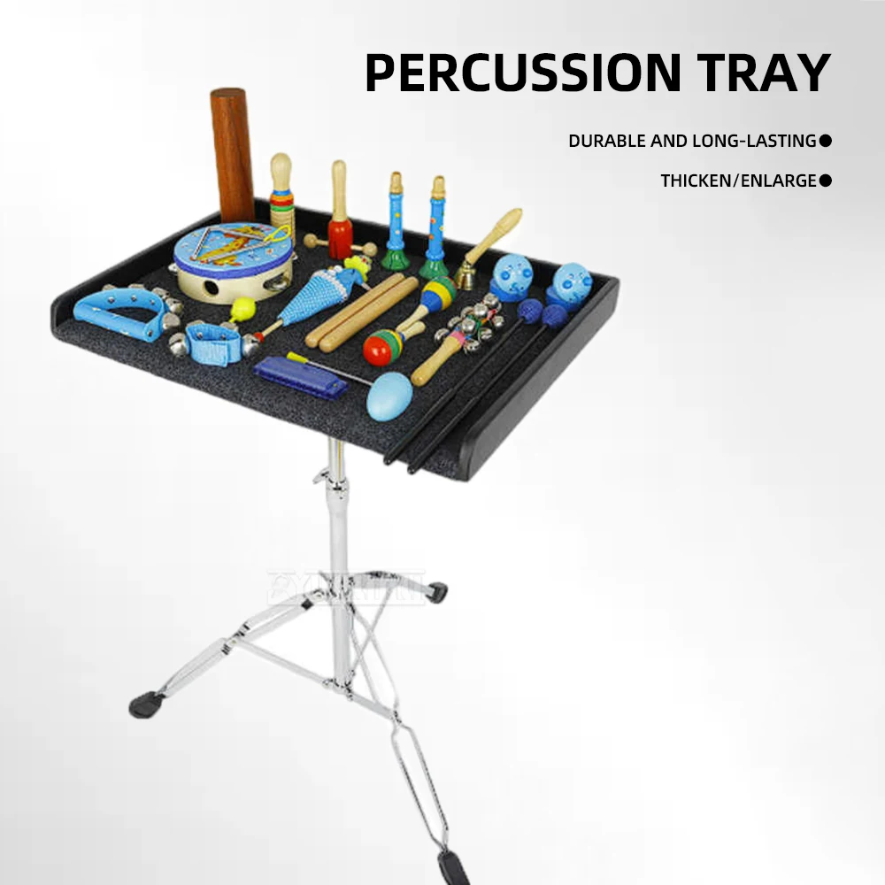 Musical instrument tray Solid wood percussion workbench Multi-functional storage table for musical instruments and tools