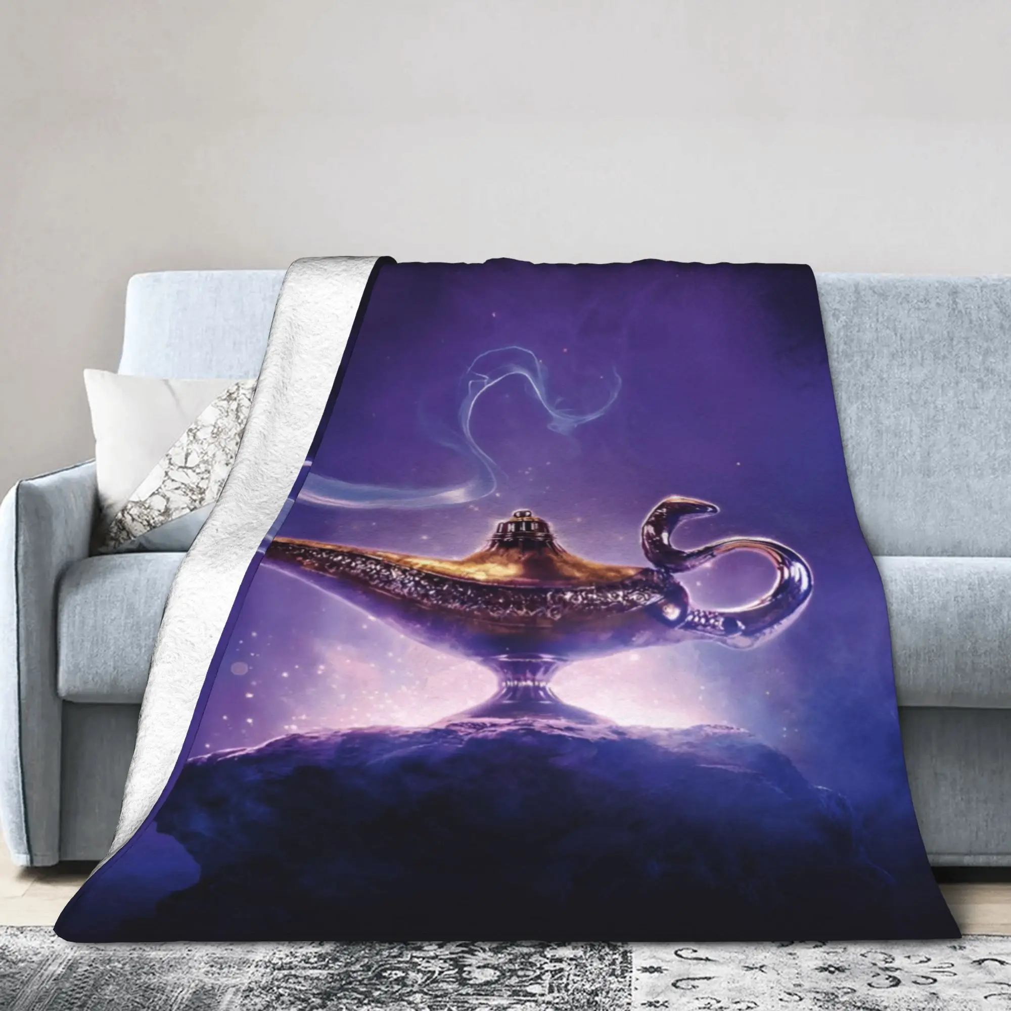 Aladdins Magic Carpet  Blanket Super Soft Flannel Cute Gifts  Throw Blanket Bedspread