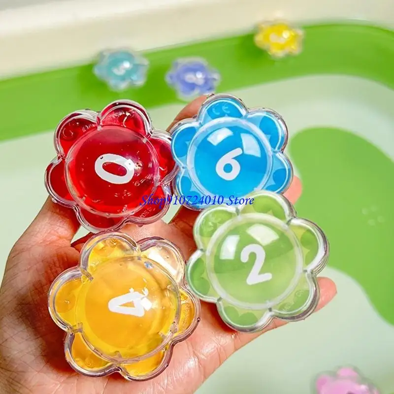 77HD Kids Bath Toy Floating Ball met levendige kleur Safe Plastic Water Playset voor Baby Bathtub Game Sensory Development