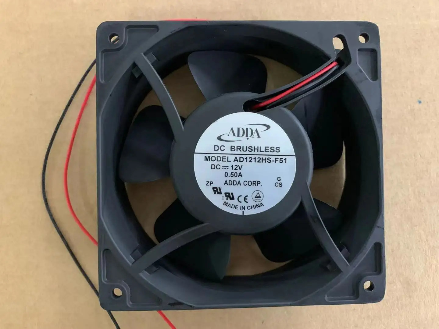 

FOR ADDA AD1212HS-F51 12V 0.50A 12038 DC cooling fan