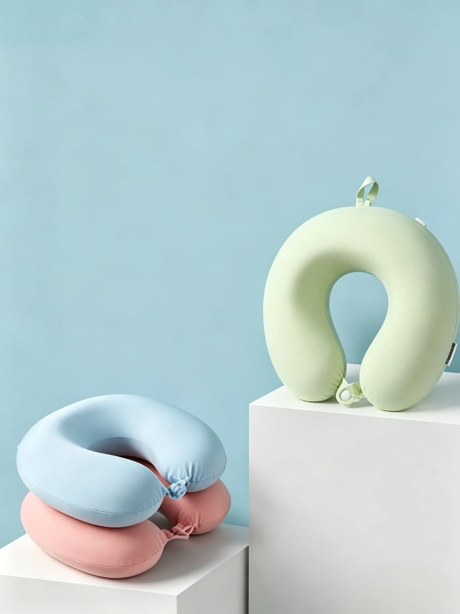Popular New Collection smooth skin-friendly Breathable Cooling Office Airplane neck pillow