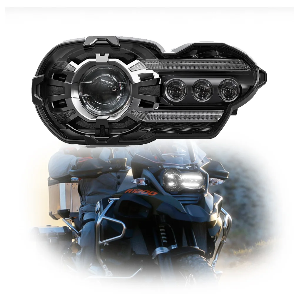 For BMW K1200R K1300R Led Front Projector Headlight For 2005-2009 K1200R 2010-2013 K1300R