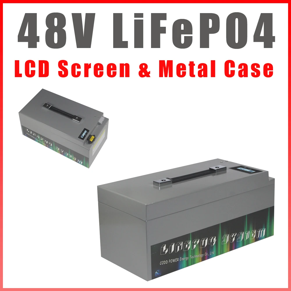 LiFePO4 48V 51.2V 100Ah 200Ah batteria eBike moto Scooter veicolo elettrico Golf Cart Deep Cycles 48V lifepo4 batteria