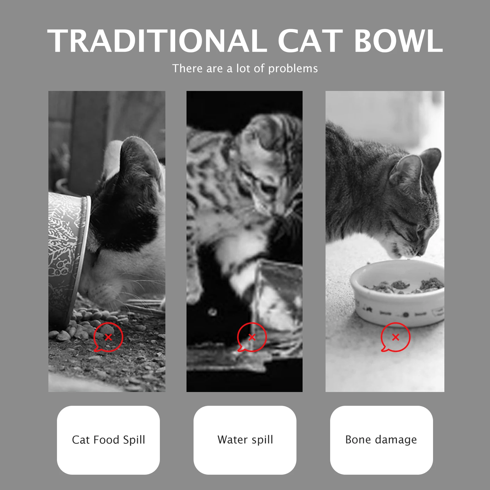 

Multi-Function Cat Feeding Bowl Neck Protective Household Puppy Kitten Ceramic Pet Supply Feeding Bowl Cat Accessory