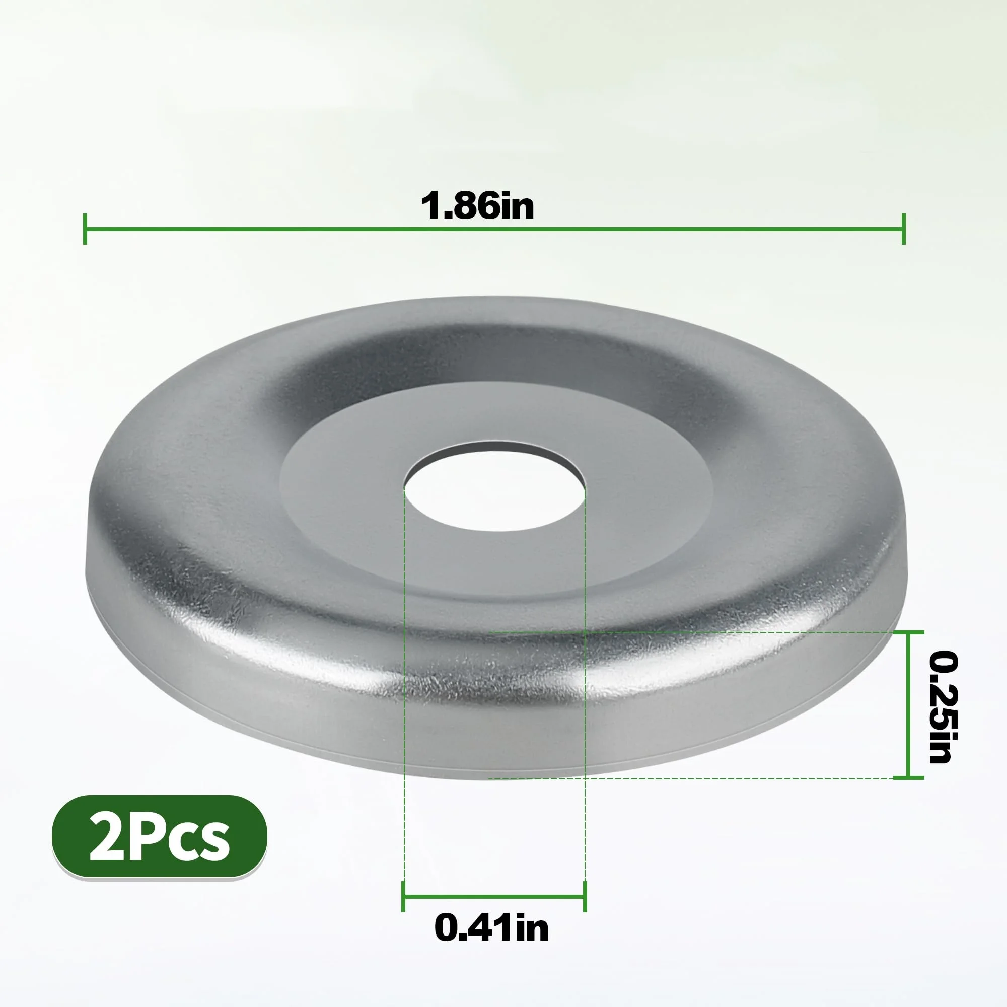3-Pack 783-08389 Idler Pulley Cap for Mower Deck Metal Cap 1.86 Inches Diameter 0.25 Inches Height for Lawn Use