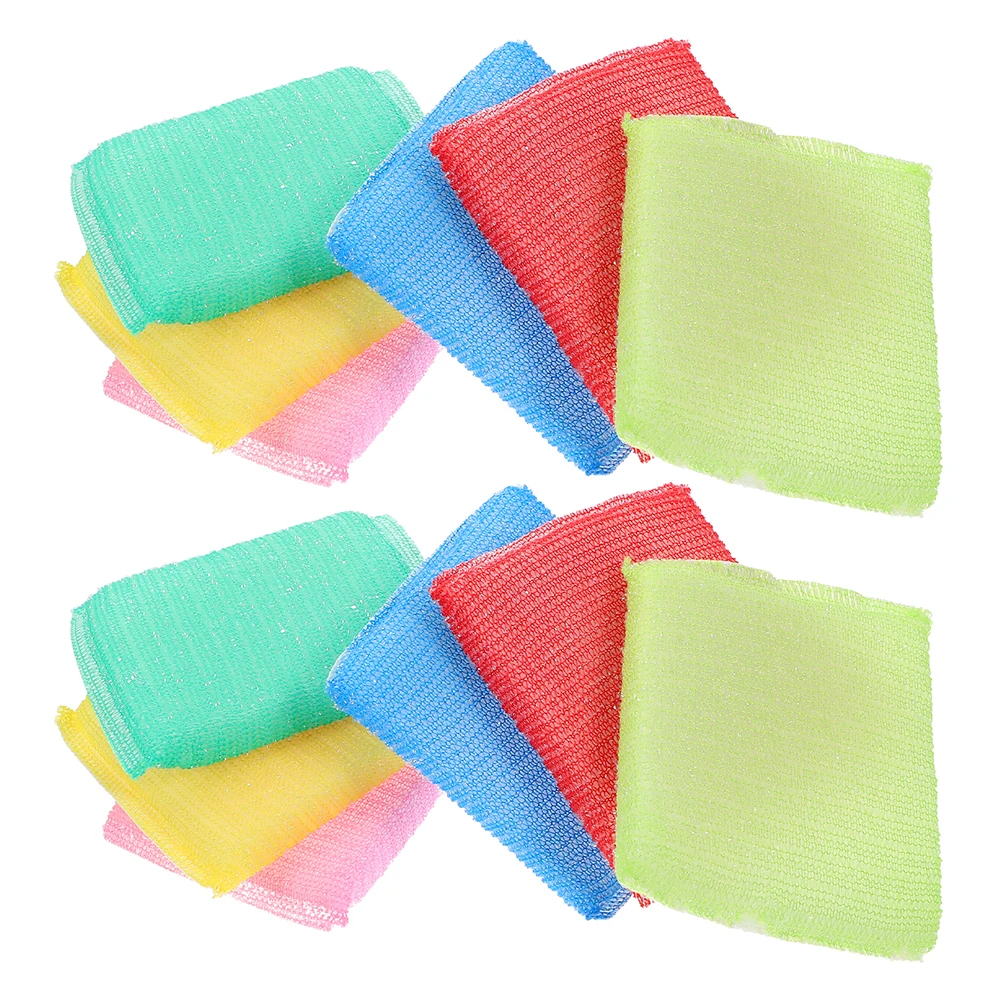 

24 Pcs Cleaning Wipe Scrub Sponges For Dishes Dishwashing Sponge Scrubber Pads for Dishes Reusable Washable Cleaning Sponges