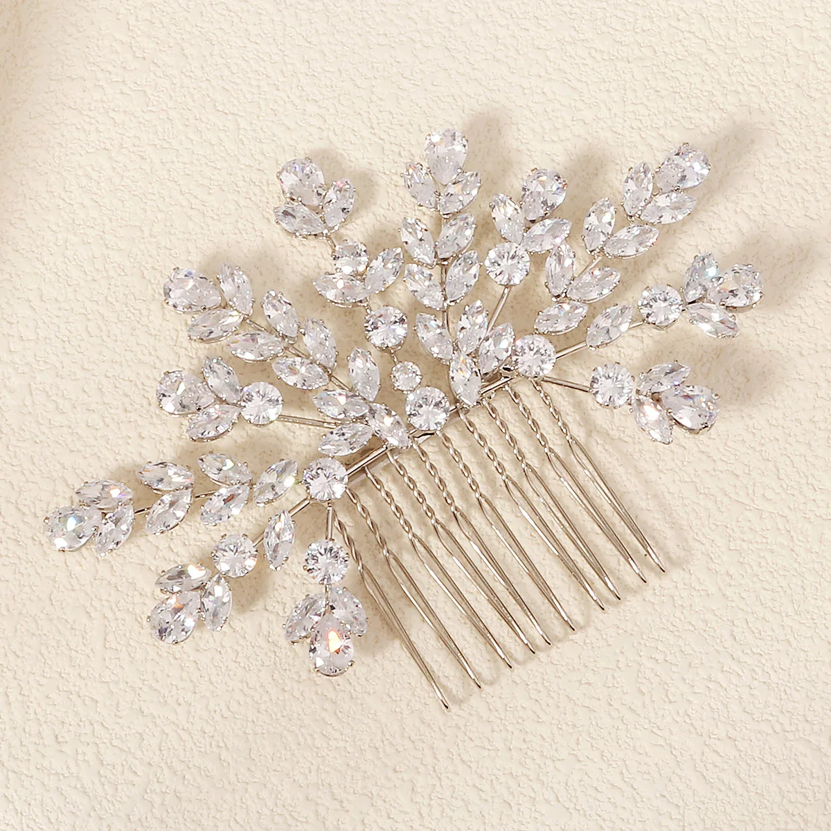 Sparkling Zirconia Hair Comb Halloween Party Headbands Hair Clips Classic Jewelry Headpieces For Women Holiday Gifts