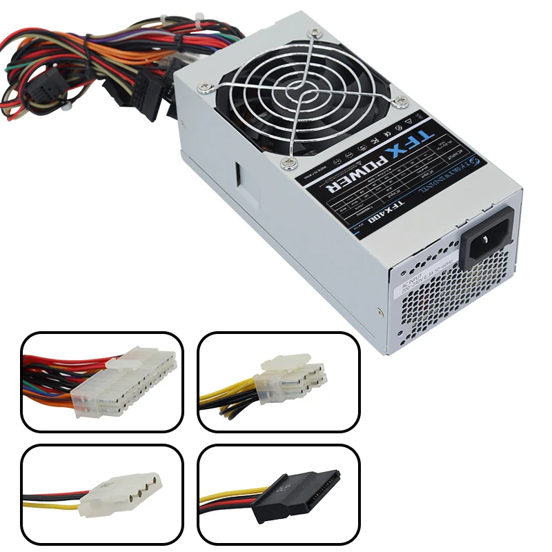 T.F.SKYWINDINL Fonte TFX 400W TFX PC Power Supply Computer Active PFC PSU For Desktop Small Case 115-230V