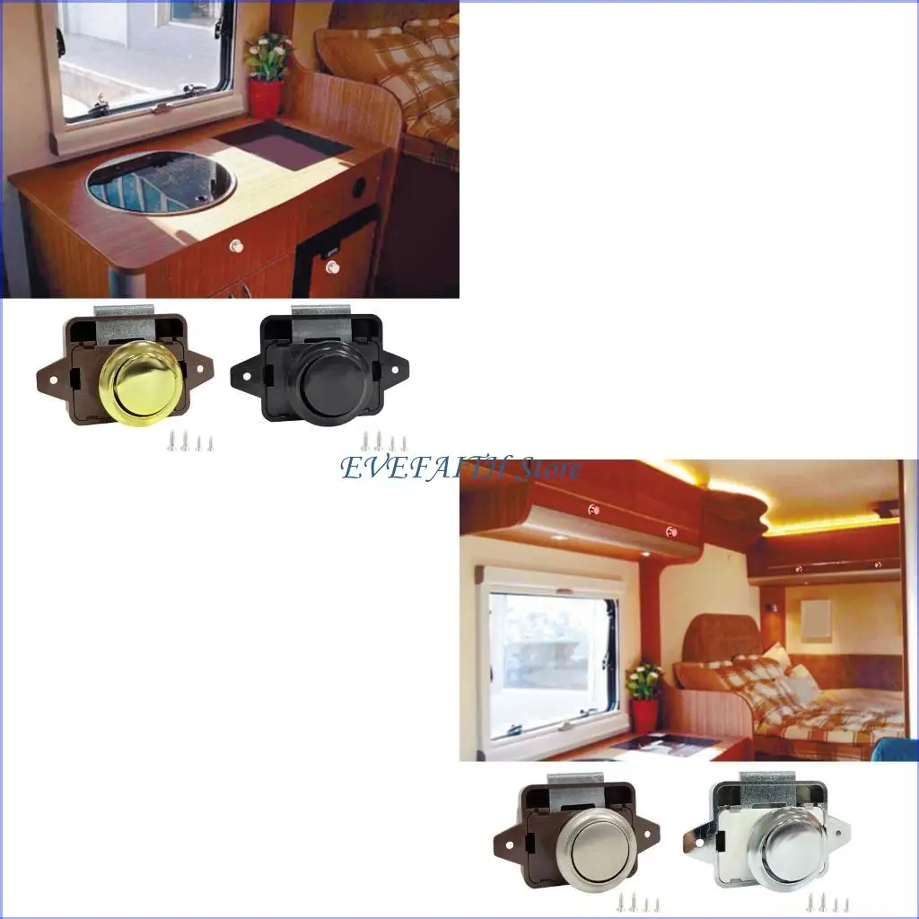 

124B Нажимные защелки Замок для шкафа без ключа Мебельная фурнитура для мебели для автодомов