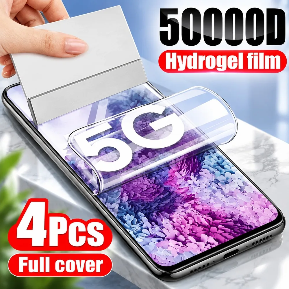 4PCS Soft Screen Protector For Samsung Galaxy S26 S26 FE S25 Ultra S25+ Hydrogel Film For Samsung Galaxy S25 S25 Edge S25 FE HD