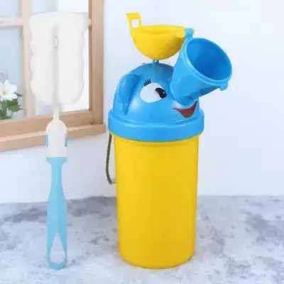 نونية محمولة للأطفال الصغار أثناء السفر، مبولة في الهواء الطلق، مرحاض الطوارئ، مدرب تبول الطفل، مادة ABS المدمجة المقاومة للتسرب #6