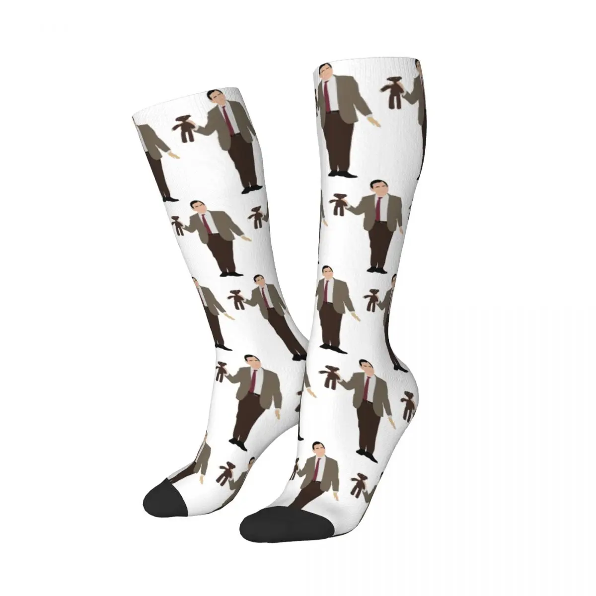 Mr Bean Socks Harajuku Sweat Absorbing Stockings All Season Long Socks Accessories for Man's Woman's Christmas Gifts