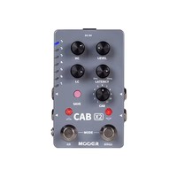 MOOER CAB X2 Stereo IR Cabinet Simulation Pedal Dual Channel Cab Simulation Guitar Effects Pedal 14 Presets 11 Factory IR