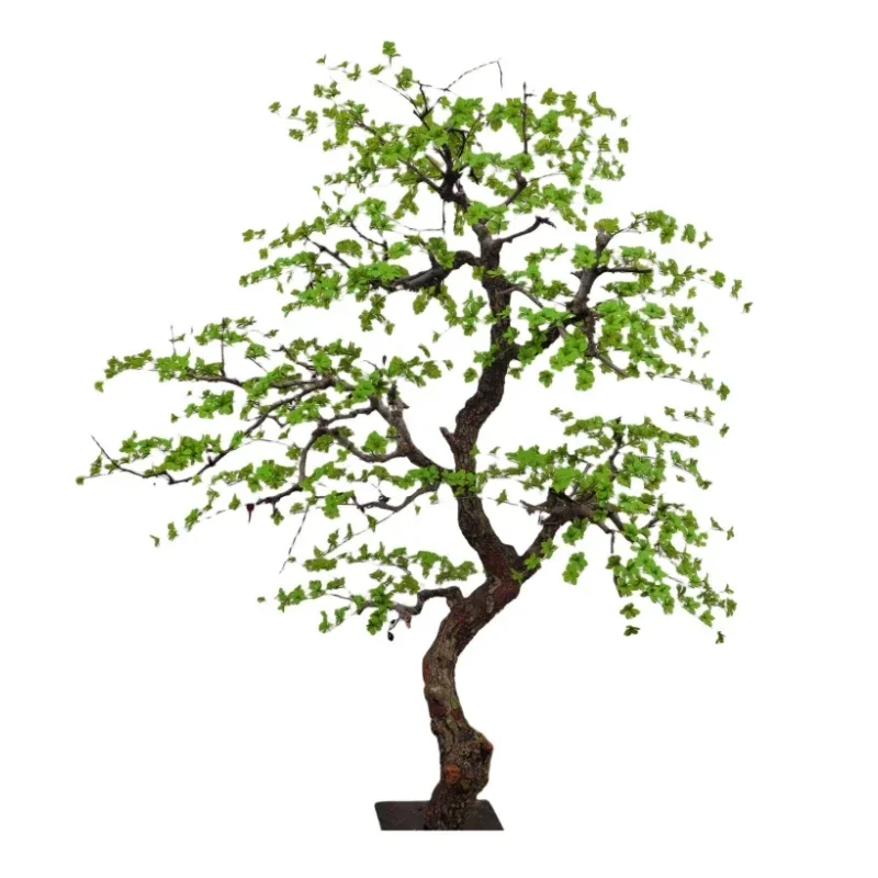 Simulated hanging bell tree, fake tree ornament, horse drunken wood bonsai, indoor landscape landscaping