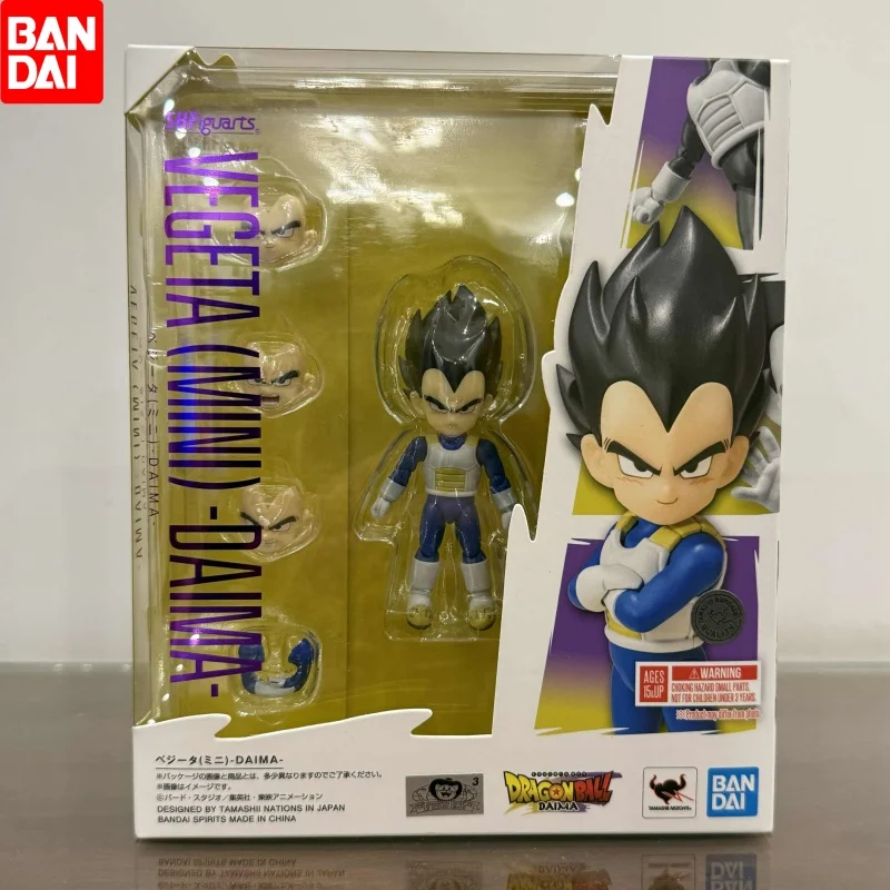 Bandai S.H.Figuarts Dragon Ball Daima Vegeta Mini 1/12 Action Doll Collectible Anime Figure Model Toy Birthday Gifts