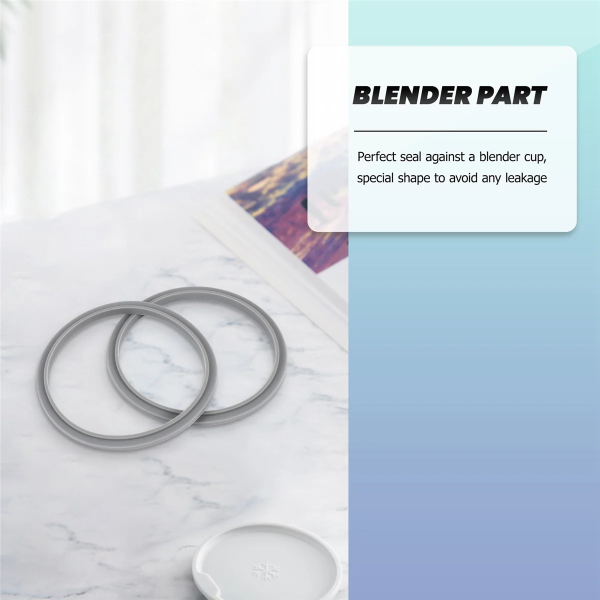 Replacement Gasket with Lip for Blender Part, 2 Pack Speed Blender Compatible Part