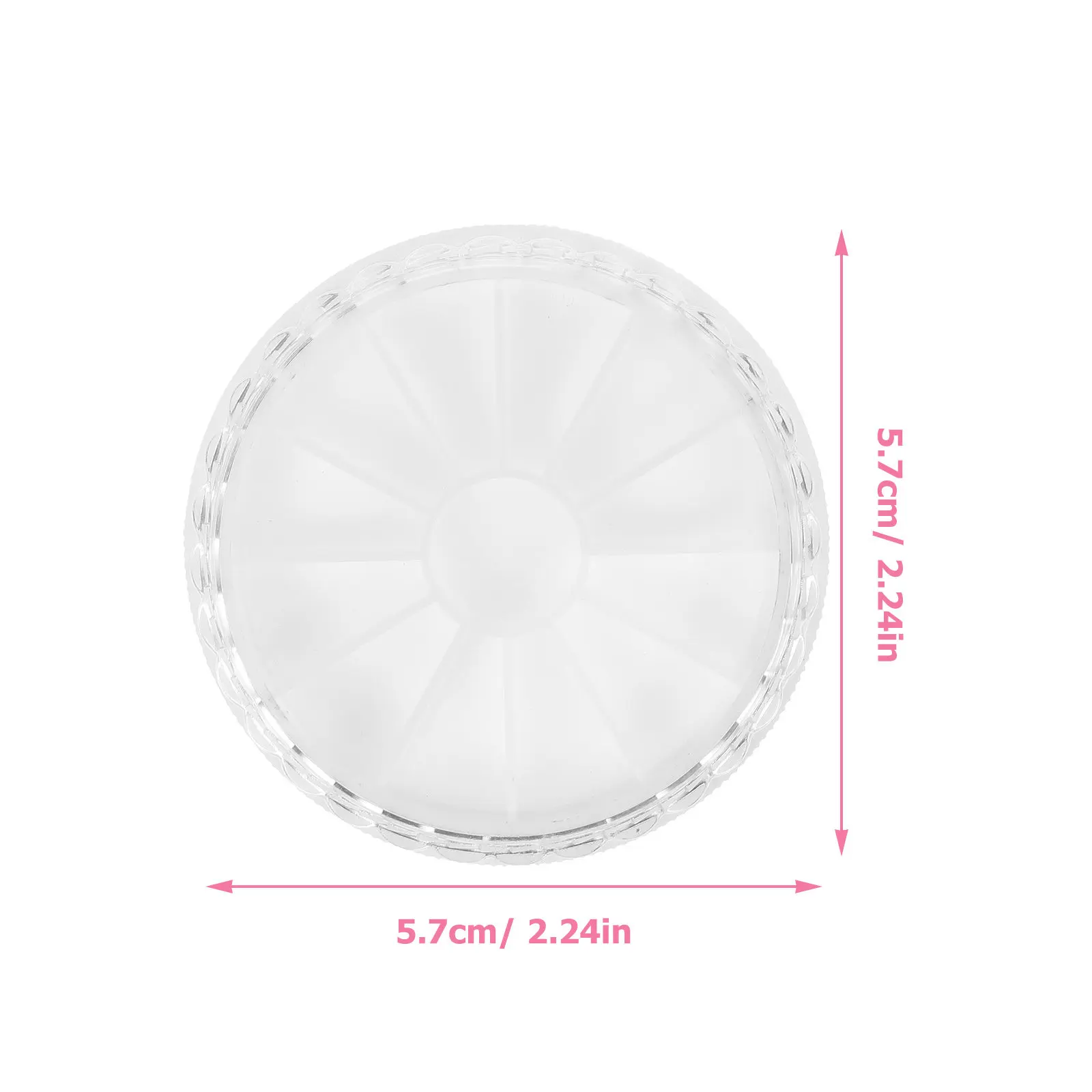 2Pcs Nail Charm Organizer Box Plastic Nail Gems Storage Container for Manicure Art DIY Decoration Salon - view 2