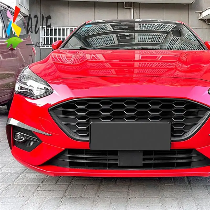 

A21F-Car Front Bumper Lip Splitter Spoiler Strips For Ford Focus ST Line 2019-2022 Front Air Knife Trims