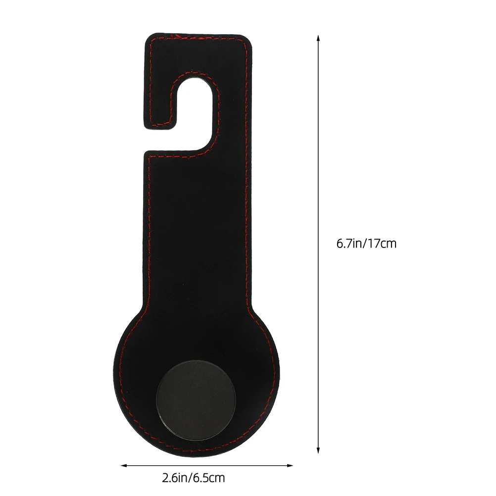 

Headrest Car Hooks Back Storage Car Seat Hook Hooks PU Hidden Design For Bags Small Items ganizing Travel Black