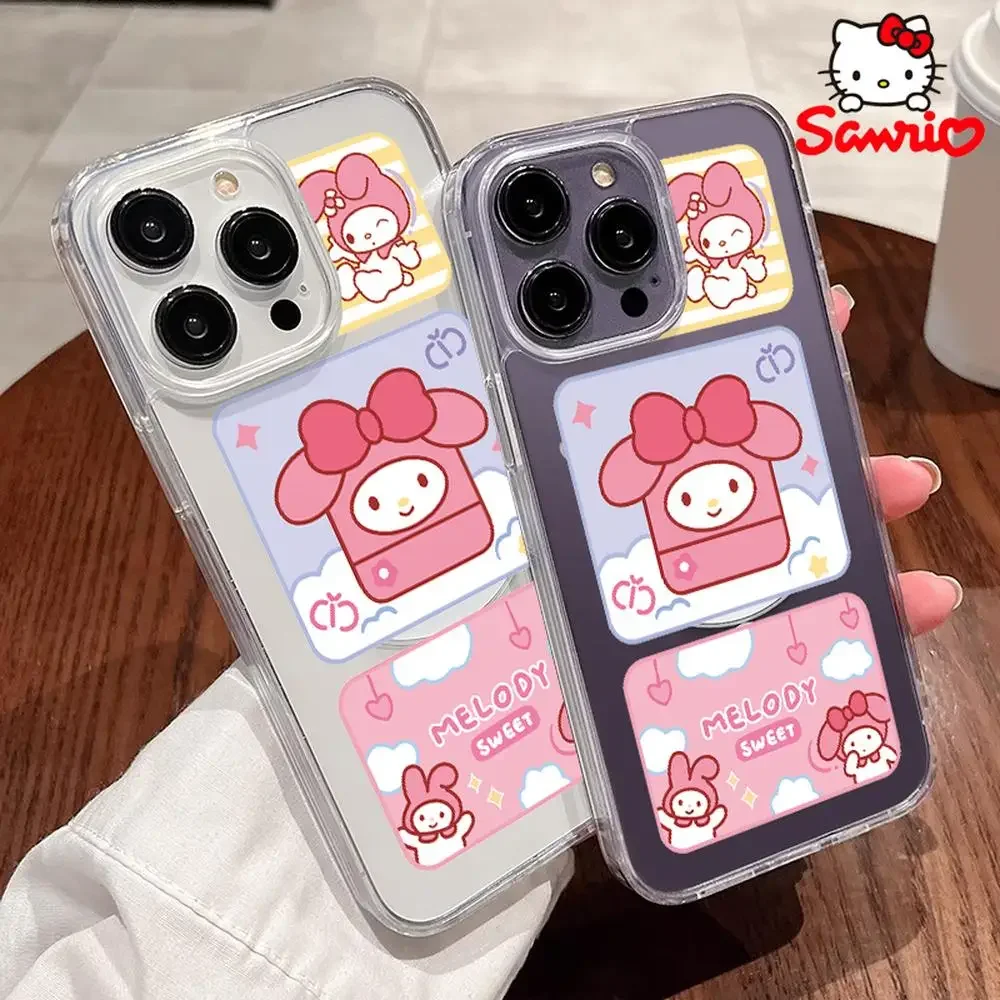 Чехол Sanrio Kt для iPhone, защита от падения, чехол для iPhone 16/15/14/13/12/11 для девочек, чехлы для Iphone Kitty Cat, модные аксессуары, игрушки