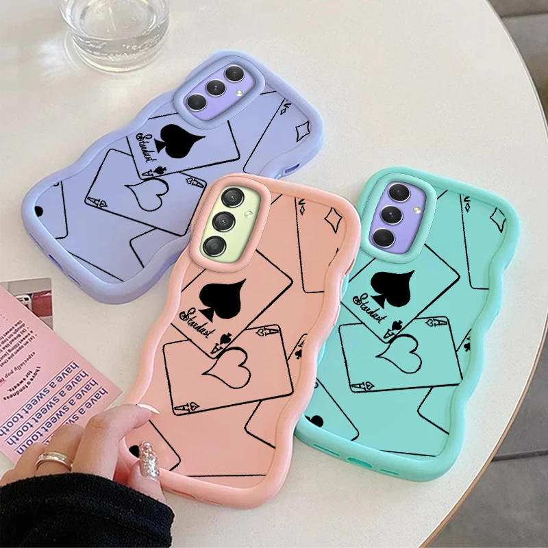 Poker Ace Soft Phone Case For Samsung Galaxy A04 A04S A05 A05S A06 A07 A14 A15 A16 A17 A24 A25 A26 A34 A35 A36 A54 A55 A73