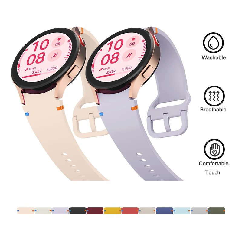 Original Official Strap for Samsung Galax Watch 7 40mm 44mm Colorful Buckle Strap Compatible with Samsung Galaxy Watch FE 6 5 4