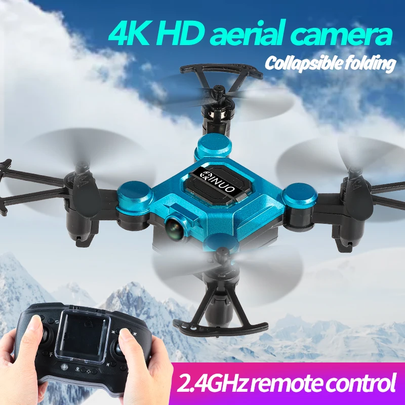 2022 New four-axis mini aerial photography 4K drone stunt remote control aircraft anti-fall fixed height toy micro aircraft