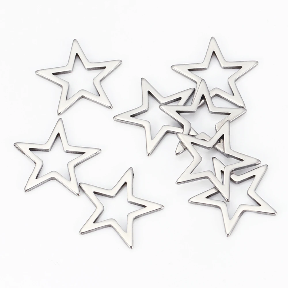 กรอบจี้รูปดาวโลหะ 20 ชิ้น แบบโปร่ง สำหรับงานเรซิ่น ทำสร้อยข้อมือ สร้อยคอ และเครื่องประดับ DIY